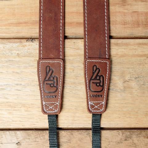 Lucky Straps Slim 30 Leather Camera Strap - Classic Brown