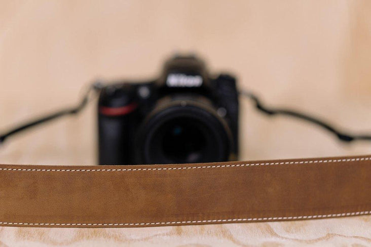 Lucky Straps Standard 53 LONG Classic Leather Camera Strap - Brown