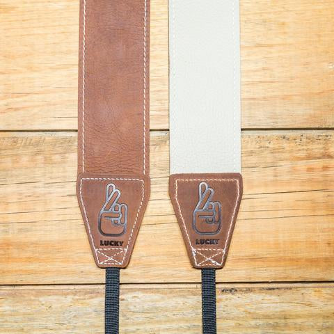 Lucky Straps Standard 53 Classic Leather Camera Strap - Brown/Bone