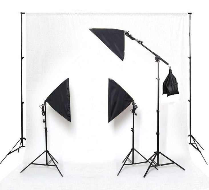 Hypop Rectangle Softbox Boom Arm Kit (Includes: Backdrop Stand & Paper Roll)