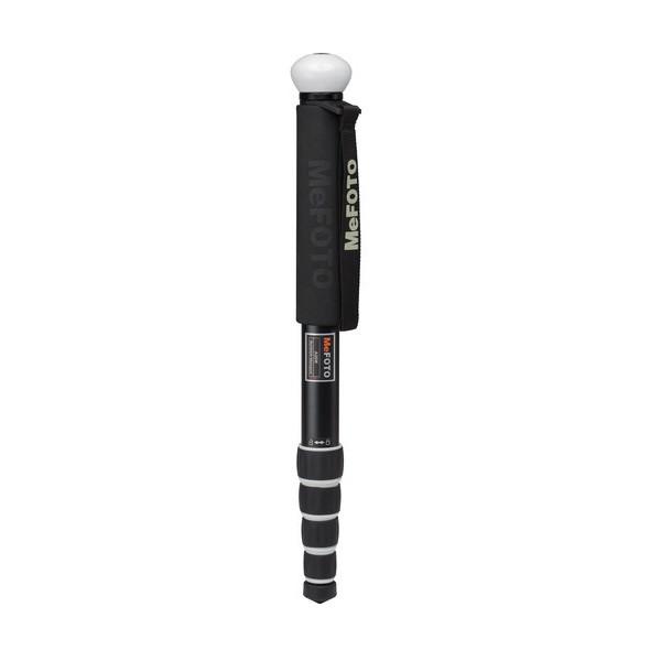 MeFOTO WalkAbout Monopod 5-Section Twist Lock Knob with Compass - White