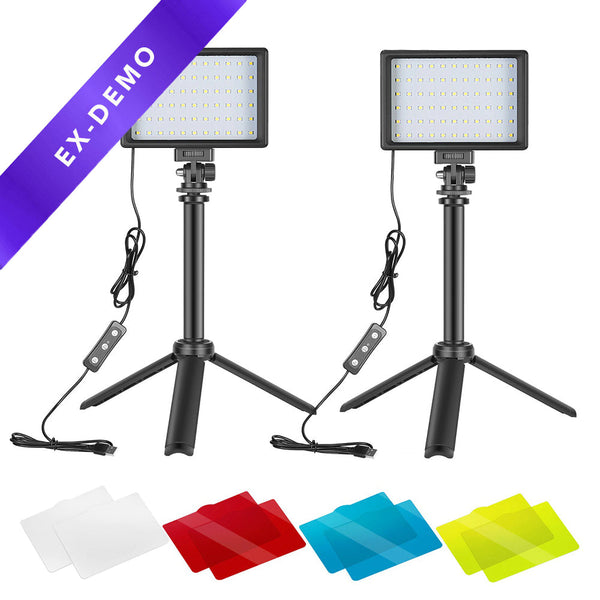 Neewer Dimmable 5600K USB Video Lights with Tripod Stand (DEMO