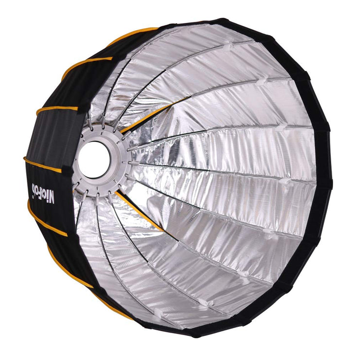 Nicefoto 27.5" Inches / 70cm Deep Parabolic Quick Setup Collapsible Softbox with Grid (Bowens)
