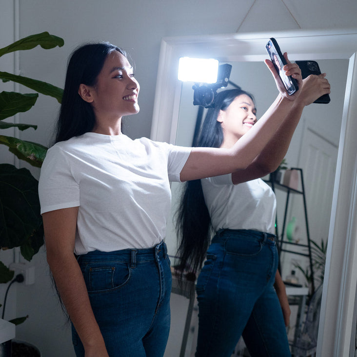 On The Go Mini Beauty Light With Suction Mount & Godox M150