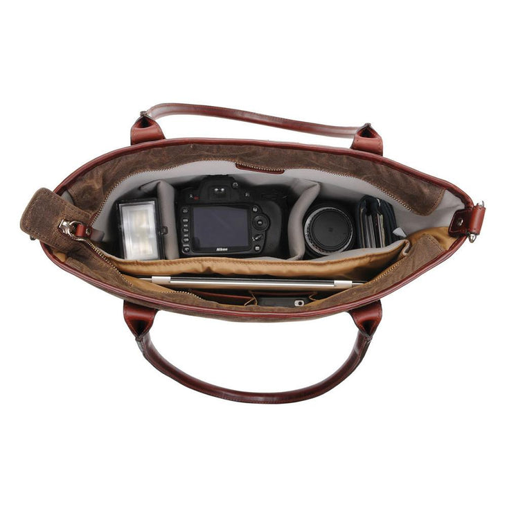 ONA CAPRI Camera Tote Bag - Field Tan (ONA5-009RT)