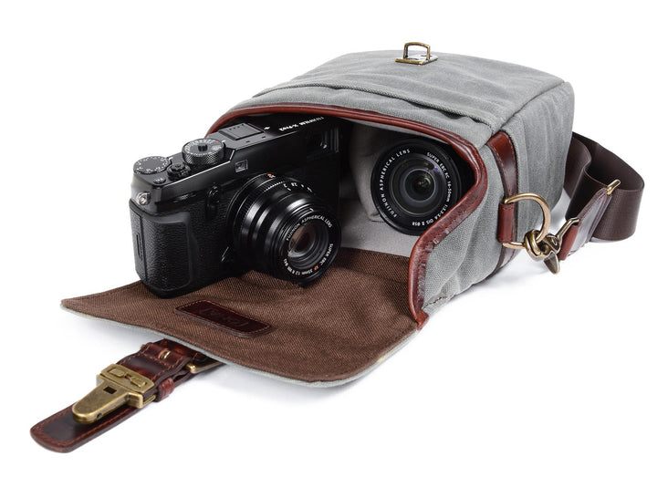 ONA Bond Street Waxed Canvas Camera Bag (Smoke)