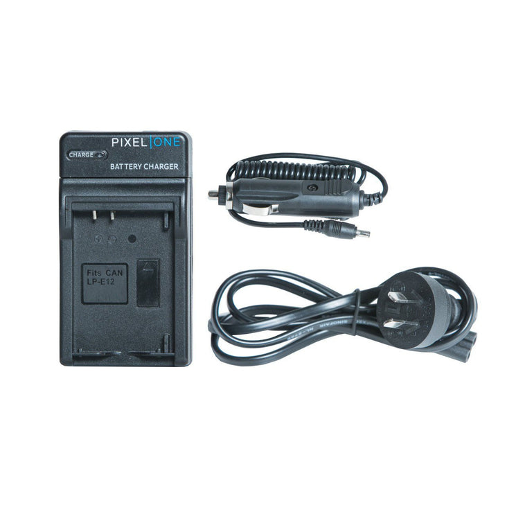 Pixel One LC-E12 battery charger for Canon EOS-M Mirrorless Camera