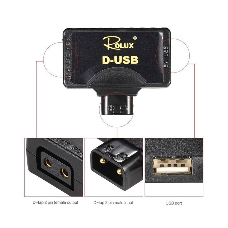 Powertap D-TAP to USB Adapter RL-DUSB Rolux