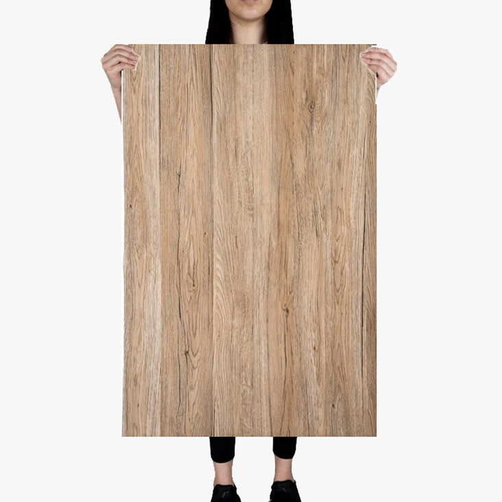 Premium Waterproof Flat Lay Backdrop - 'Mosman' Medium Oak Woodgrain (62cm x 100cm)