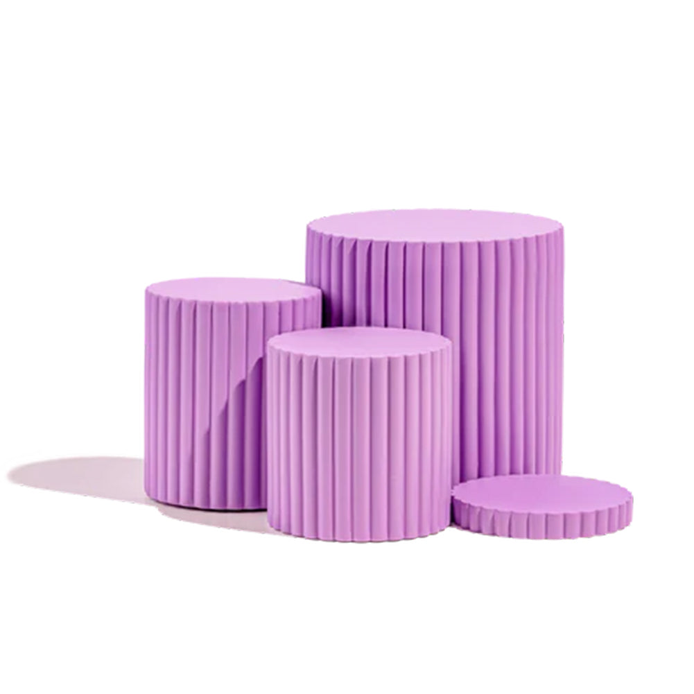 Propsyland Purple Fluted Plinth Bundle Styling Prop – Hypop