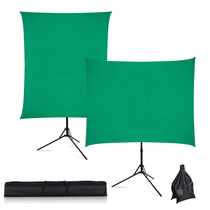 Chroma Key Green Backdrop With X Frame Backdrop Stand Kit (1.5m x 2m)