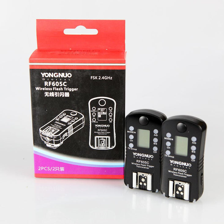 Yongnuo RF-605C Wireless 2.4GHz Flash Trigger Set for Canon