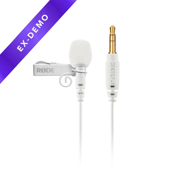 Rode Lavalier GO Omnidirectional Lavalier Microphone for Wireless GO Systems (White) (DEMO STOCK 2)
