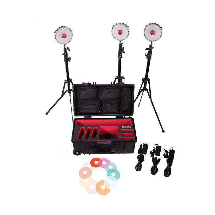 Rotolight NEO 2 LED Three Light Kit Including Stands & Hard Case – Hypop