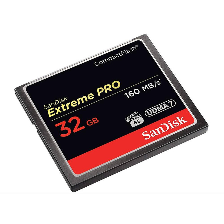 SanDisk Extreme Pro CF 32GB Compact Flash Memory Card 4K 160MBs