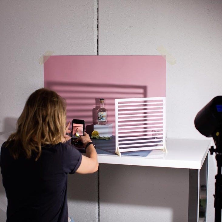 'Shadow Creator' Faux Venetian Blind Photography Styling Prop 40cm x 40cm