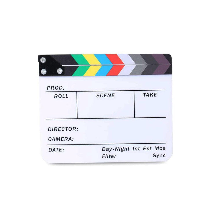 Small Director's Acrylic Production Slate Clapperboard (25cm x 20cm)
