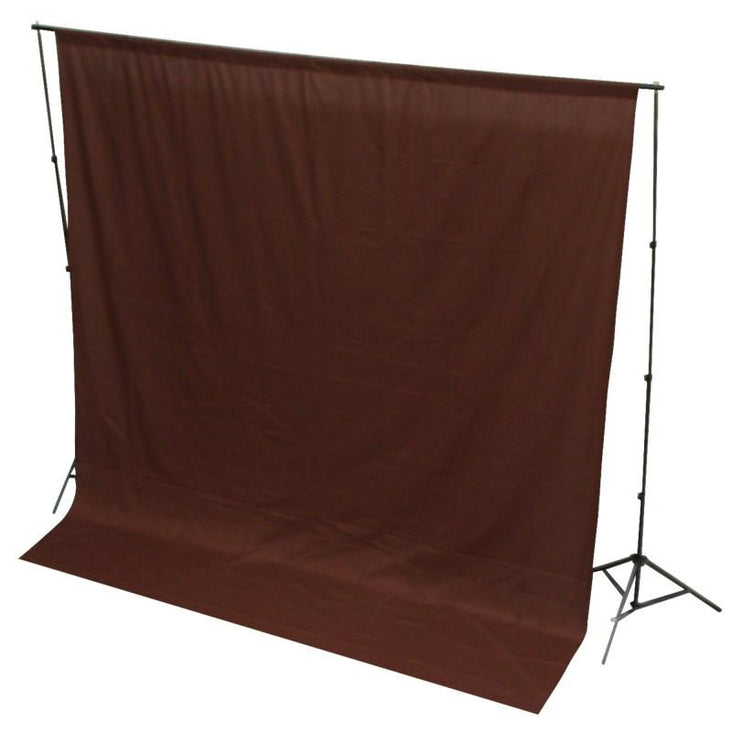 WI: 1 x Solid Brown 3M x 3M Cotton Muslin Backdrop