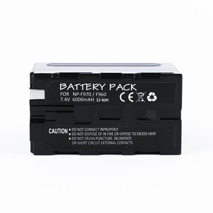 2 x Sony NP-F970 Rechargeable 6000mAh Batteries Replacement (Generic) (DEMO STOCK)