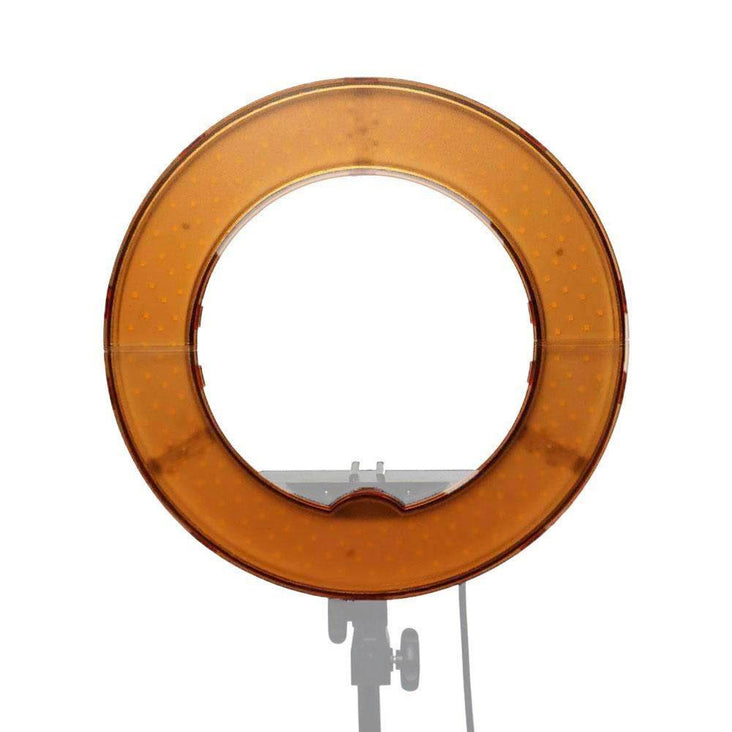 White & Orange Colour Diffuser Filter Set for  13" Ring Light