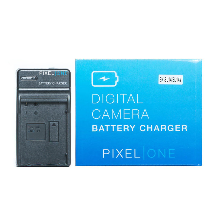 Pixel One MH-24 battery charger for Nikon EN-El14/EN-EL14a D5000/D3300/D5300
