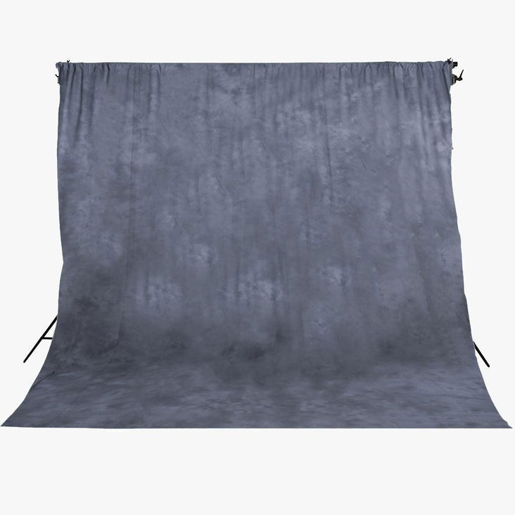 Spectrum Kaleidoscope Grey Series Mottled Cotton Muslin Backdrop 3m x 6m- Smoke & Mirrors (DEMO STOCK)