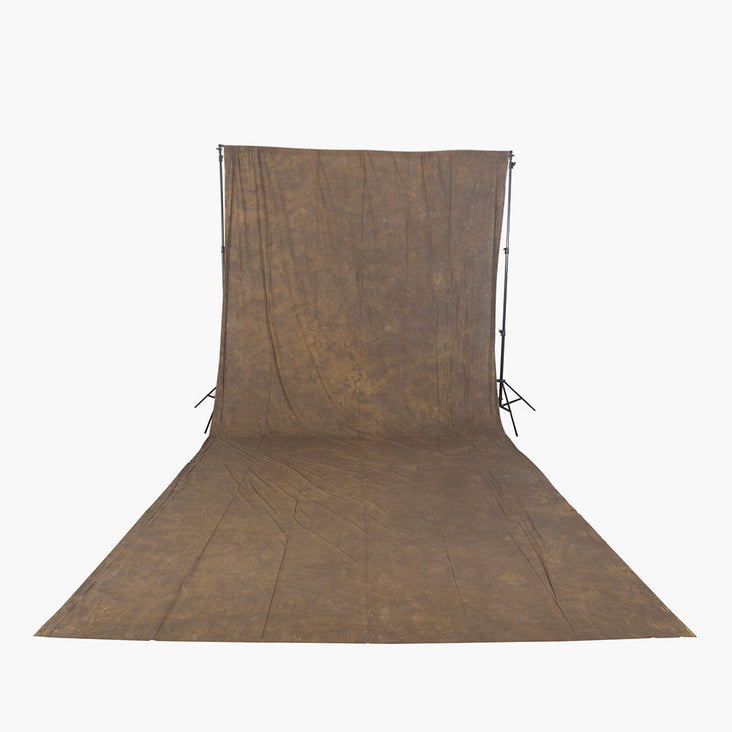 Spectrum Kaleidoscope Series Brown Mottled Cotton Muslin Backdrop 3m x 6m - Morning Coffee