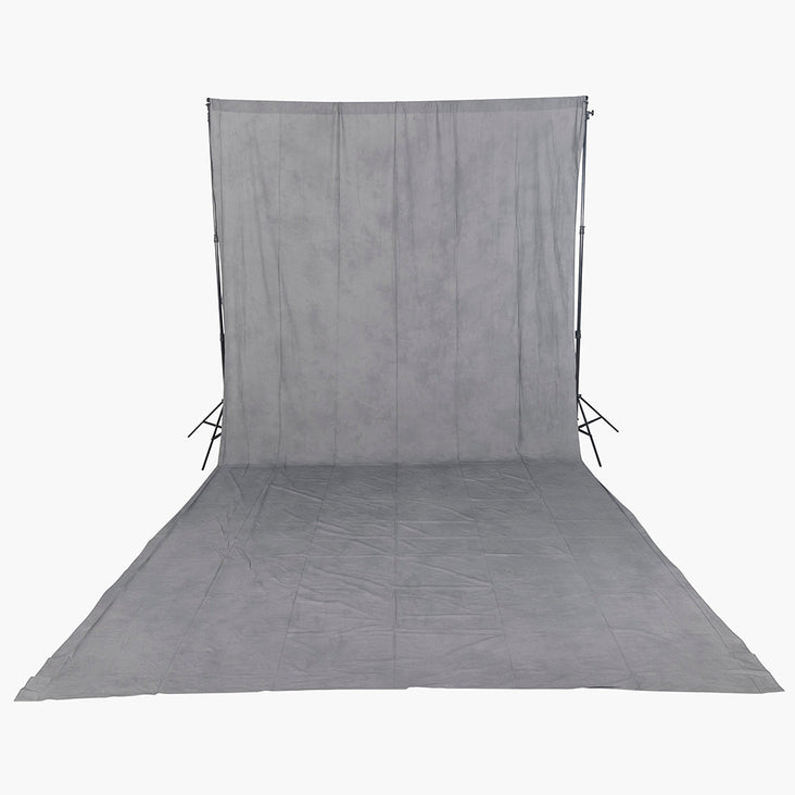 Spectrum Kaleidoscope Grey Series Mottled Cotton Muslin Backdrop 3m x 6m - Set In Stone