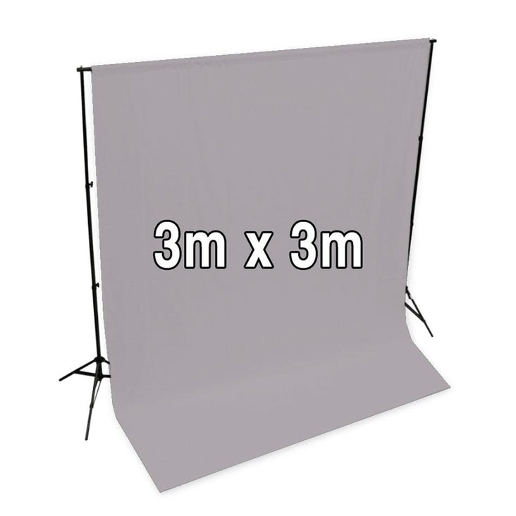 Spectrum 'Pastel Palette' Muslin Backdrop 3M x 3M - Clean Slate Grey