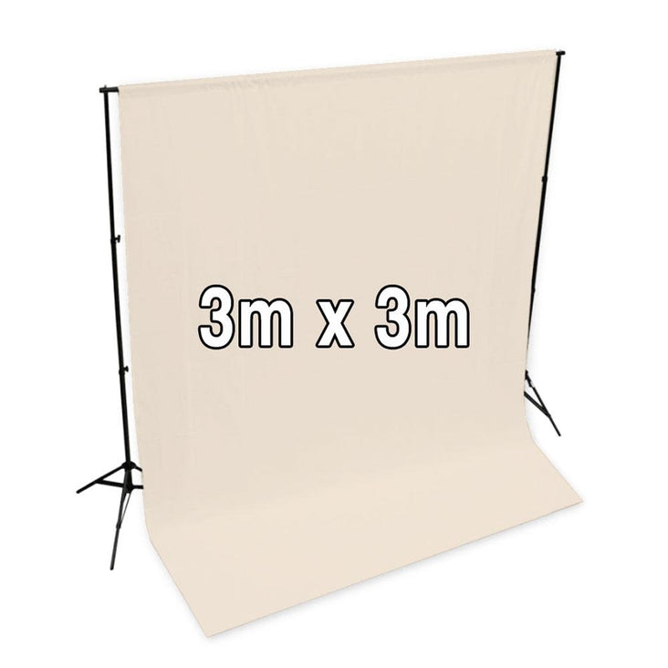 Spectrum 'Pastel Palette' Muslin Backdrop 3M x 3M - Buttercream