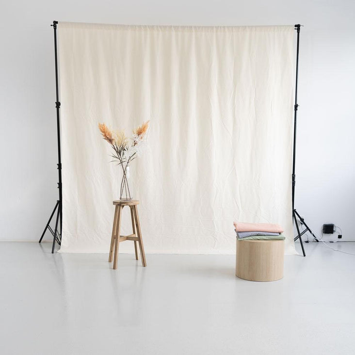 Spectrum 'Pastel Palette' Muslin Backdrop 3M x 3M - Buttercream