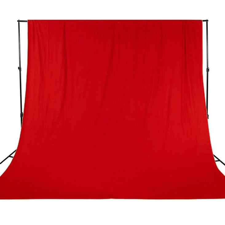Hypop Solid Red 1.8 x 2.8M Cotton Muslin Backdrop
