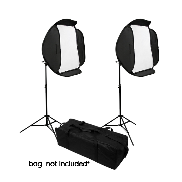 Hypop Off Camera Flash (OCF) Double Soft Box Kit for Speedlites (Flash Excluded)