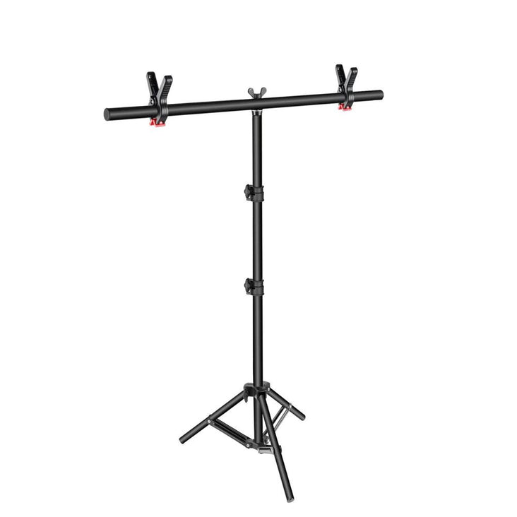 T-Stand Backdrop Stand with Clamps (90cm x 200cm)
