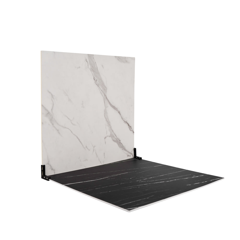 ProBoards Flat Lay Photography Rigid Black & White Marble Backdrop ...