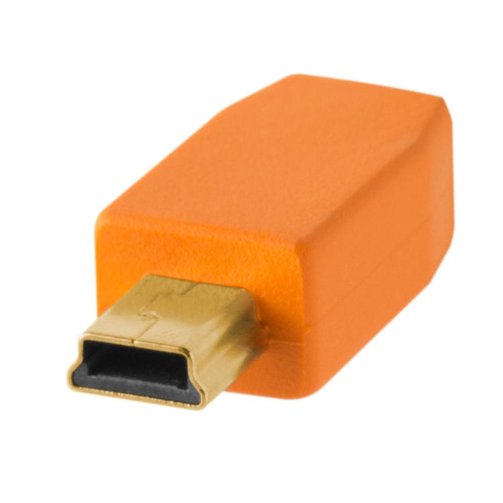 TetherPro USB 2 - Male to Mini-B Cable 5 Pin (Orange)