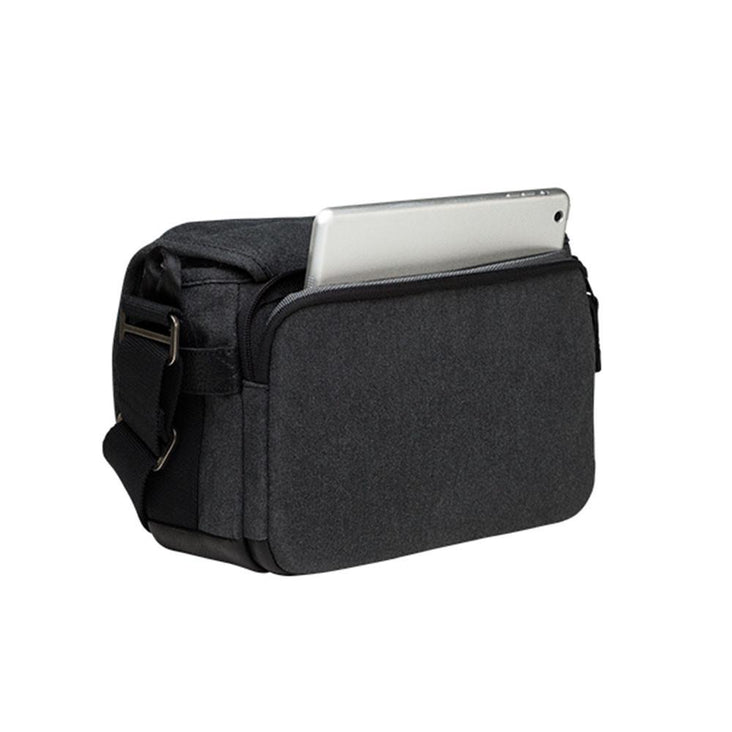 Tenba Cooper 8 Camera Bag - Grey Canvas / Black Leather