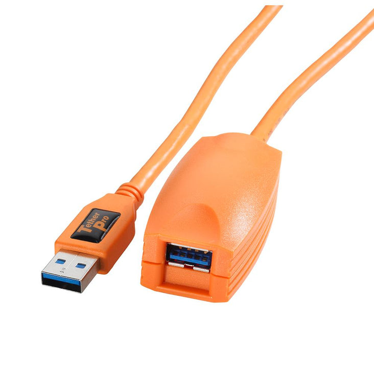 TetherPro USB 3 5m Active Extension Cable (Hi-Vis Orange) | Hypop