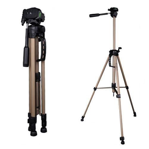 Professional 1.4m Tripod with 3 Way Pan Head and Carry Case
