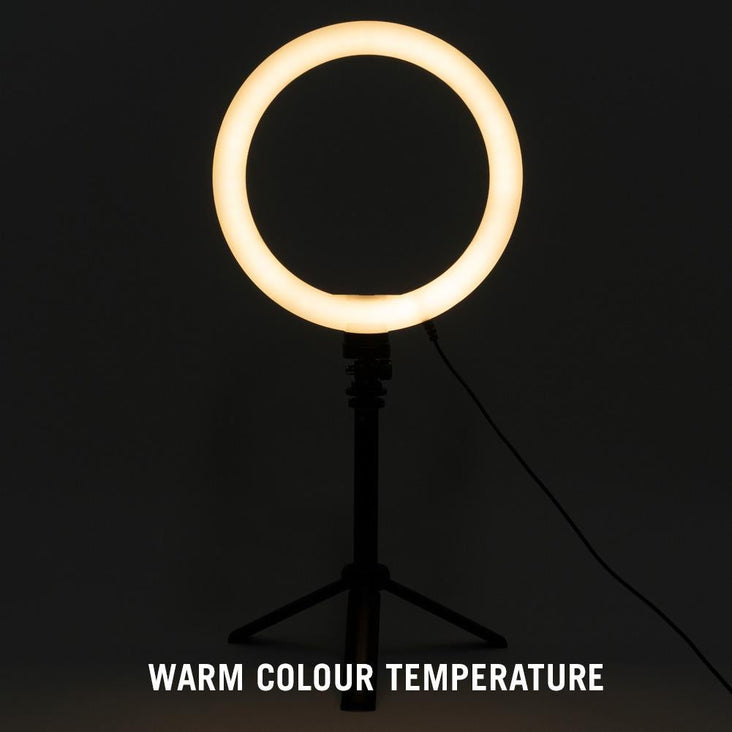 10" / 25cm LED Ring Light Portable Zoom Meeting Desk RGB - Unicorn