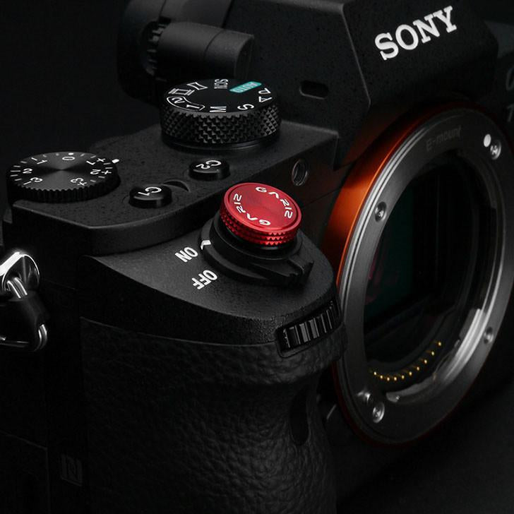 Gariz Sticker Type Soft Button Red XA-SBA6 for Sony Alpha Leica FUJI OM-D LUMIX