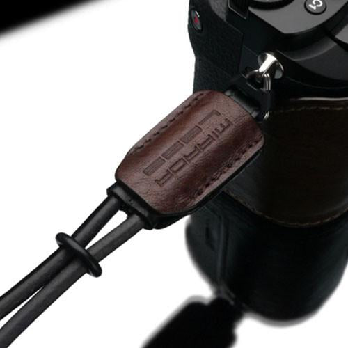 Gariz Brown Genuine Leather Mirrorless Camera Wrist Strap XS-WBL7 (Loop)