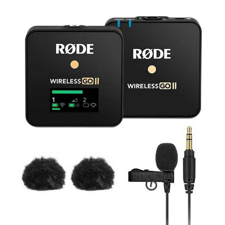 ZGCine ZG-R30 Charging Case with Rode Wireless GO II Single Channel + Omni Lavalier Microphone System/Recorder Kit - Bundle