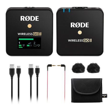 ZGCine ZG-R30 Charging Case with Rode WirelessGO II Single Channel 2.4Ghz Wireless Microphone System - Bundle