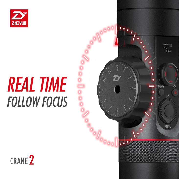 Zhiyun-Tech Crane 2.0 3-Axis Handheld DSLR Camera Gimbal Stabiliser