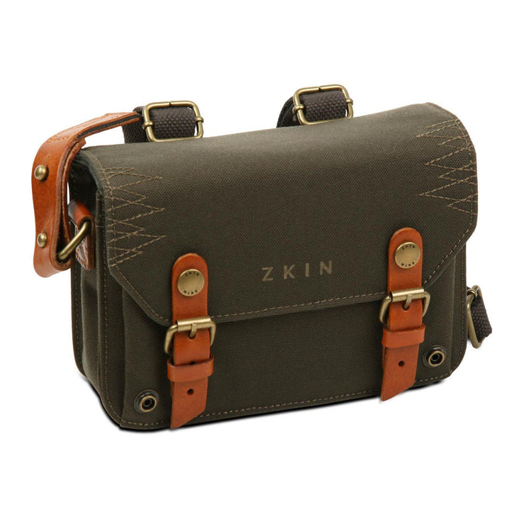 Zkin Raw Hydra Army Green DSLR Camera Shoulder Satchel Bag