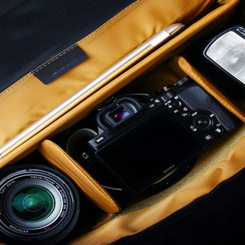 Zkin Kraken Diamond Black DSLR Camera Messenger Shoulder Bag